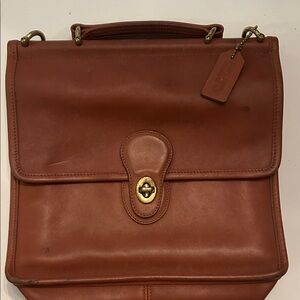 Classic Coach Brown Leather Bag